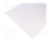 Sheet; Dim: 498x1000mm; Thk: 2mm; white; KOMADUR; 0.498m2 ANTALIS