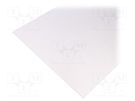 Sheet; Dim: 498x1000mm; Thk: 3mm; white; KOMADUR; 0.498m2 ANTALIS