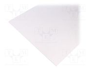 Sheet; Dim: 498x1000mm; Thk: 3mm; white; KOMADUR; 0.498m2 ANTALIS