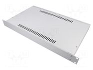 Enclosure: rack mounting; Standard: 19"; 180; 1U; light grey; rack RETEX