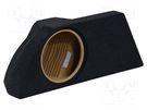 Car loudspeaker enclosure; MDF; black melange; textil; 250mm BASSER