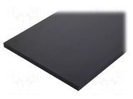 Sheet; Dim: 300x500mm; Thk: 20mm; black; 0.15m2 MITSUBISHI CHEMICAL ADV. MATERIALS