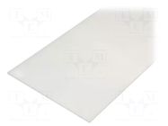 Sheet; Dim: 497x1000mm; Thk: 2mm; natural; 0.5m2 MITSUBISHI CHEMICAL ADV. MATERIALS