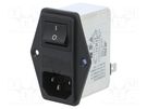 Connector: AC supply; socket; male; 2A; 250VAC; IEC 60320; C14 (E) ROXBURGH EMC
