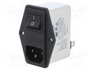 Connector: AC supply; socket; male; 6A; 250VAC; IEC 60320; C14 (E) ROXBURGH EMC