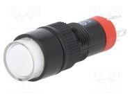 Switch: push-button; Pos: 2; SPDT; 0.5A/250VAC; 1A/24VDC; ON-(ON) ONPOW