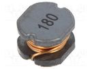 Inductor: wire; SMD; 18uH; 100mΩ; -40÷125°C; ±20%; 7x7.8x5mm; 1.8A TRACO POWER