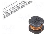 Inductor: wire; SMD; 10uH; 100mΩ; ±20%; 5.2x5.8x4.6mm; 1.44A TRACO POWER
