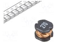 Inductor: wire; SMD; 27uH; 200mΩ; ±20%; 5.2x5.8x4.5mm; 970mA TRACO POWER