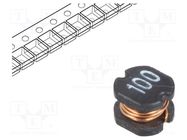 Inductor: wire; SMD; 10uH; 182mΩ; -40÷125°C; ±20%; 4x4.5x3.2mm TRACO POWER