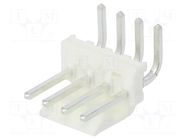 Connector: wire-board; socket; male; KK 396; PIN: 4; angled 90°; THT MOLEX