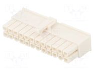 Connector: wire-wire/PCB; plug; female; PIN: 24; Mini-Fit Jr; 600V MOLEX