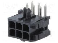 Connector: wire-board; socket; male; PIN: 6; Micro-Fit 3.0; THT MOLEX