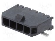 Socket; wire-board; male; Micro-Fit 3.0; 3mm; PIN: 4; Glow-Wire; SMT MOLEX