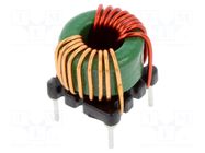 Inductor: wire; THT; 450uH; 25mΩ; ±35%; 11.5x11.5x9.8mm; 5.2A TRACO POWER