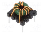 Inductor: wire; THT; 33.3uH; 8.5mΩ; ±25%; 9.5x9.5x7mm; 4A; 500VDC TRACO POWER