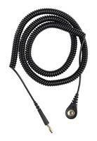 GROUND CORD, 4MM, 24FT, BLACK