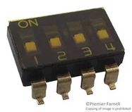 DIP SW, SPST-NO, 0.025A, 24V, 4POS, SMD