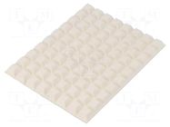 Self-adhesive foot; H: 5.8mm; white; polyurethane; Bumpon 3M