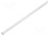 Fiber for LED; Ø2mm; L: 45mm; round; Front: flat; straight MENTOR