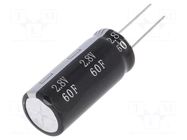 Supercapacitor; THT; 60F; 2.8VDC; ±20%; Ø18x41mm; 15mΩ; -40÷65°C BIGCAP