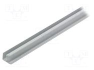 Profiles for LED modules; white; L: 1m; EDGE10; aluminium; edge TOPMET