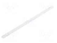Cover for LED profiles; white; 1m; Kind of shutter: C1; push-in TOPMET