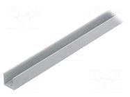 Profiles for LED modules; white; L: 1m; SMART16; aluminium TOPMET