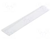 Cover for LED profiles; transparent; 1m; Kind of shutter: C9 TOPMET