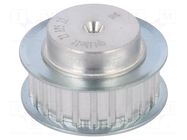 Belt pulley; AT5; W: 10mm; whell width: 21mm; Ø: 33.85mm; aluminium OPTIBELT