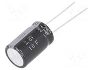 Supercapacitor; THT; 10F; 2.8VDC; Ø12.5x21mm; 55mΩ; -40÷65°C BIGCAP