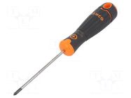 Screwdriver; Pozidriv®; PZ0; Blade length: 75mm BAHCO