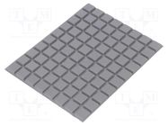 Self-adhesive foot; H: 3mm; grey; polyurethane; Shore hardness: 70 3M