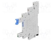 Socket; PIN: 5; 6A; 250VAC; for DIN rail mounting; screw terminals 