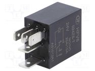 Relay: electromagnetic; SPDT; Ucoil: 24VDC; 30A; automotive; 360Ω HONGFA RELAY