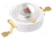 Power LED; amber; EMITER; 120°; 350mA; 585÷590nm; 23.3÷30lm; 1W LUCKYLIGHT