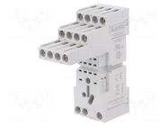 Socket; PIN: 8; 10A; 250VAC; for DIN rail mounting; HR60 LOVATO ELECTRIC