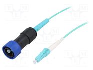 Fiber patch cord; PIN: 1; multi mode simplex (MM); bayonet; 5m BULGIN