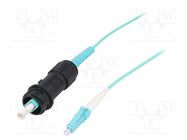 Fiber patch cord; PIN: 1; multi mode simplex (MM); bayonet; 25m BULGIN