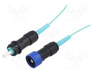 Fiber patch cord; PIN: 1; multi mode simplex (MM); bayonet; 5m BULGIN