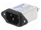 Connector: AC supply; socket; male; 10A; 250VAC; IEC 60320; C14 (E) ROXBURGH EMC