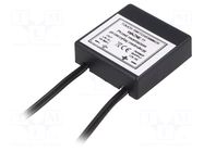 Touch switch; 44x44x14mm; Colour: black; IP40; Leads: leads x2 Nord Elektronik Plus