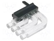 Fiber for LED; Ø2mm; No.of mod: 4; round; Front: convex MENTOR