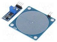 Module: rain detector; Dim: 50x50mm; 3÷5VDC; Board dim: 37x13mm OKYSTAR