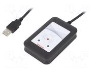 RFID reader; 4.3÷5.5V; USB; antenna; Range: 100mm; 88x56x18.5mm ELATEC
