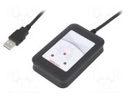 RFID reader; 4.3÷5.5V; USB; antenna; Range: 100mm; 88x56x18.5mm ELATEC