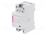 Contactor: 4-pole installation; 25A; 230VAC; NO x4; R ETI POLAM
