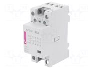 Contactor: 4-pole installation; 25A; 230VAC; NO x4; R ETI POLAM