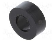 Spacer sleeve; cylindrical; polyamide; L: 4mm; Øout: 10mm; black DREMEC