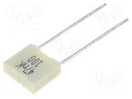 Capacitor: polyester; 47nF; 63VAC; 100VDC; 5mm; ±10%; 2.5x6.5x7.2mm KEMET